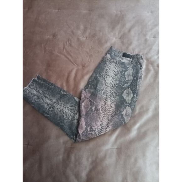 Lucky & Blessed Snake Skin skinny jeans Size 10 - Picture 5 of 6